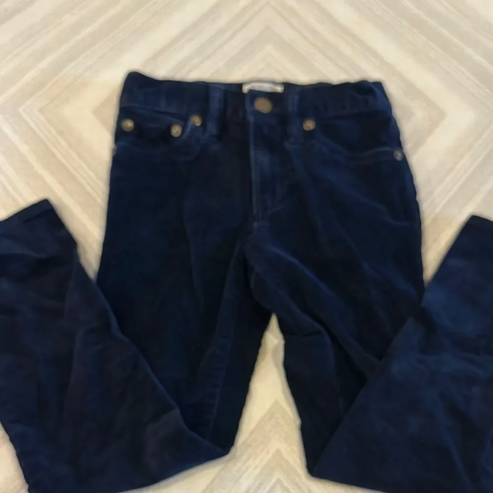 Crewcuts Boys Dark Blue Stretch Adjustable Waist Corduroy Pants - Size 6